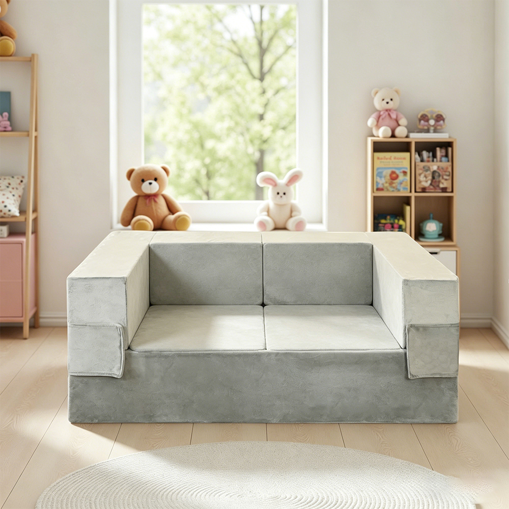 Bộ ghế sofa khối xây dựng bốn mảnh có thể gập lại dành cho trẻ em