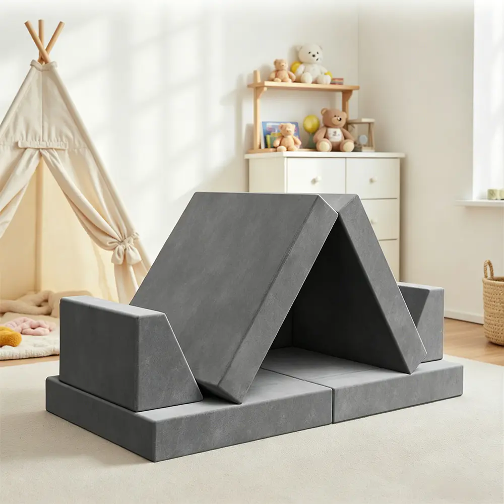 Bộ ghế sofa khối xây dựng 8 món có thể gập lại dành cho trẻ em
