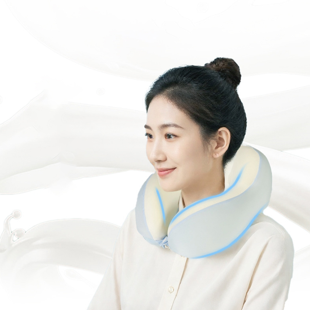 Gối kê cổ hình chữ U bằng lụa sữa