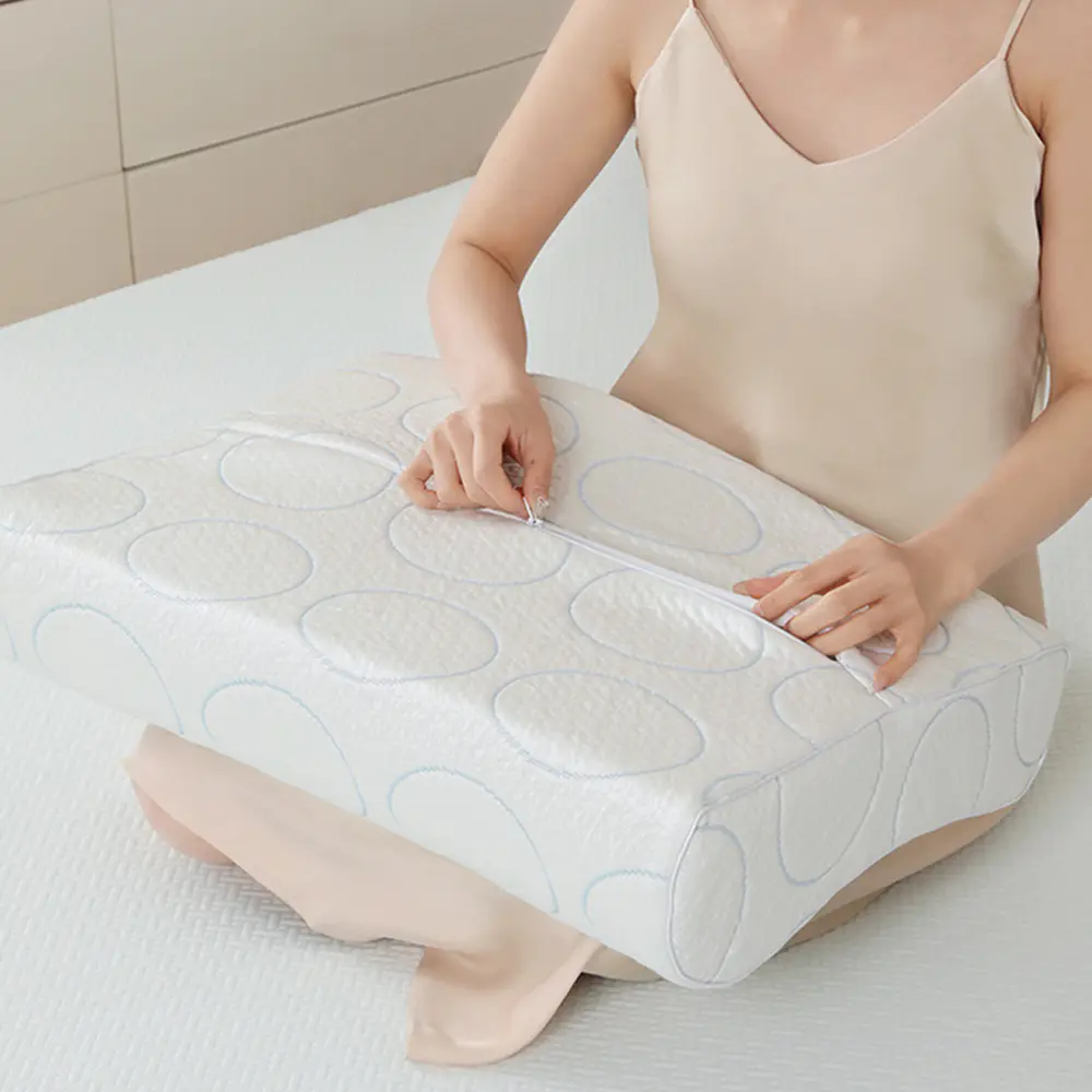 Gối mút hoạt tính họa tiết lượn sóng