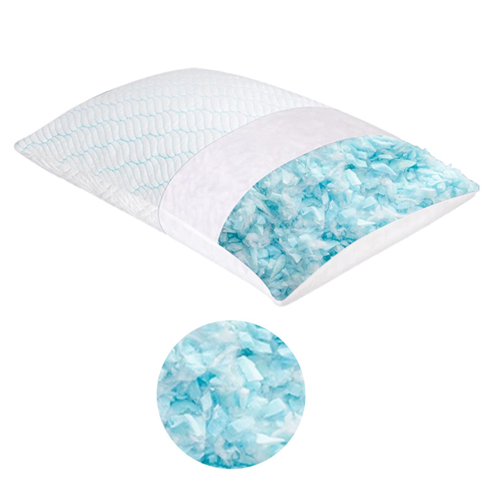 Gối xốp nhớ gel lụa băng