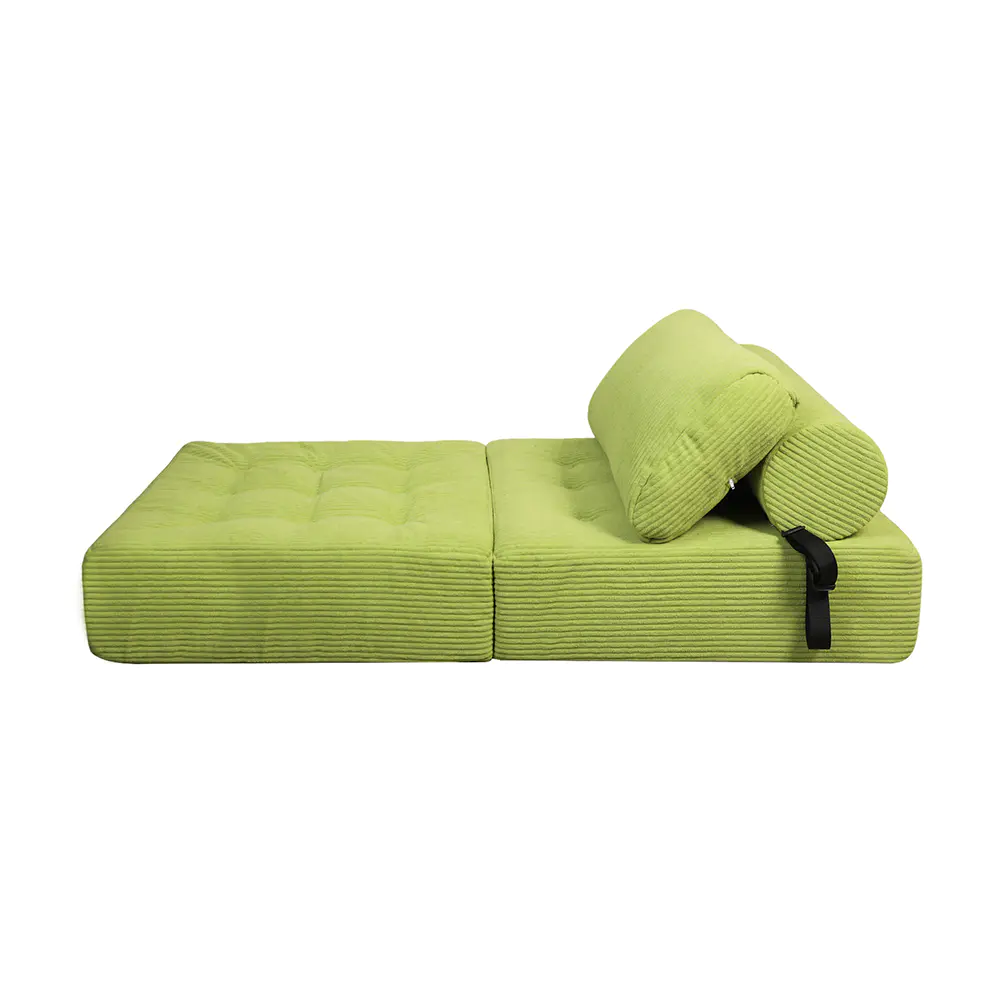 Sofa sọc xanh có dây đai