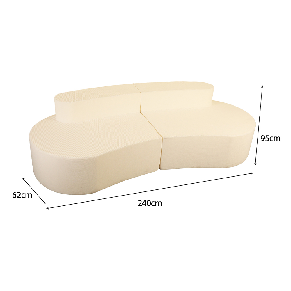 Sofa đôi chắp vá
