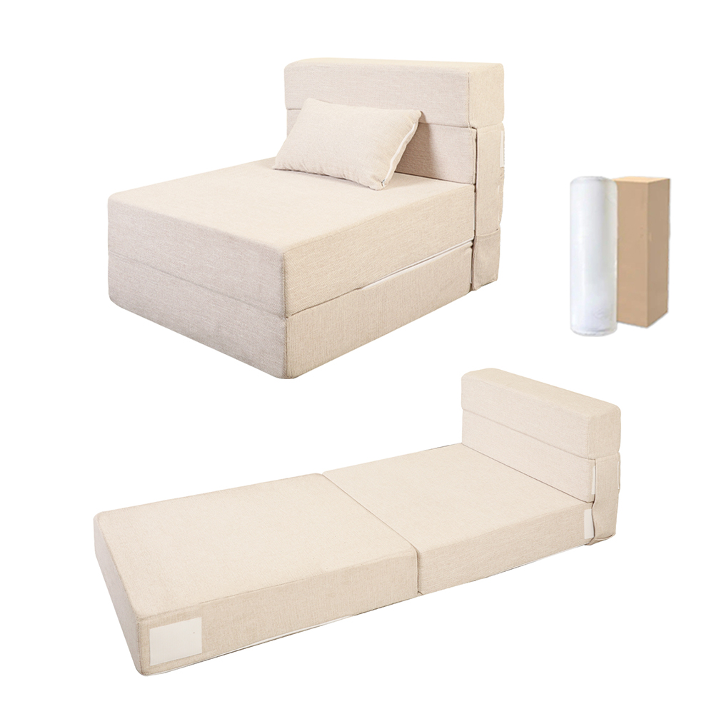 Sofa gấp màu trắng