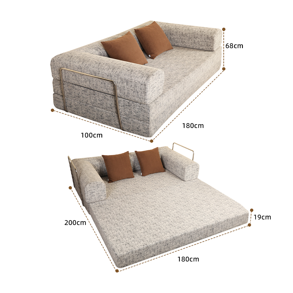 Sofa đôi nửa kín hình chữ U