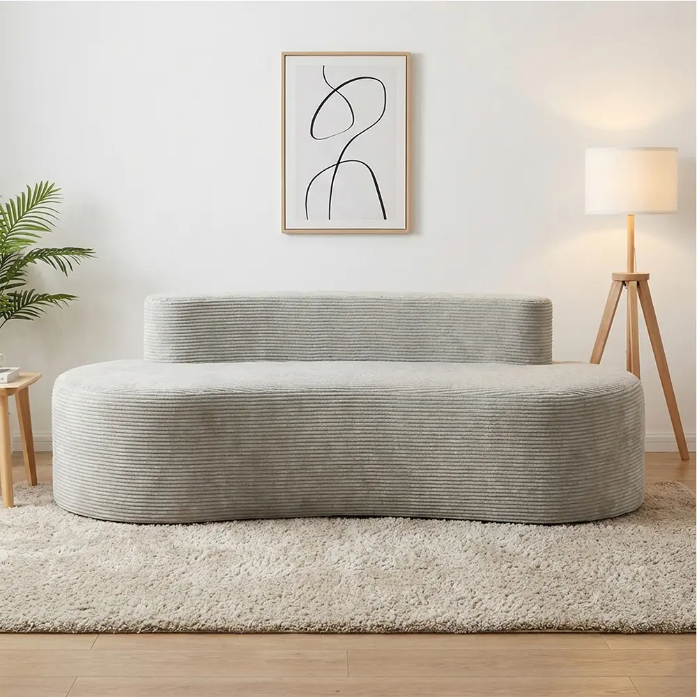 Sofa đôi màu xám