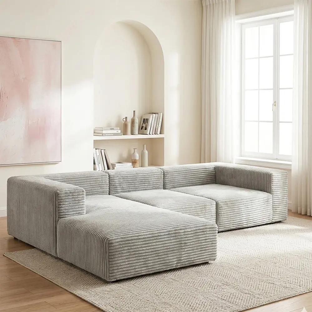 Sofa nhiều chỗ màu xám