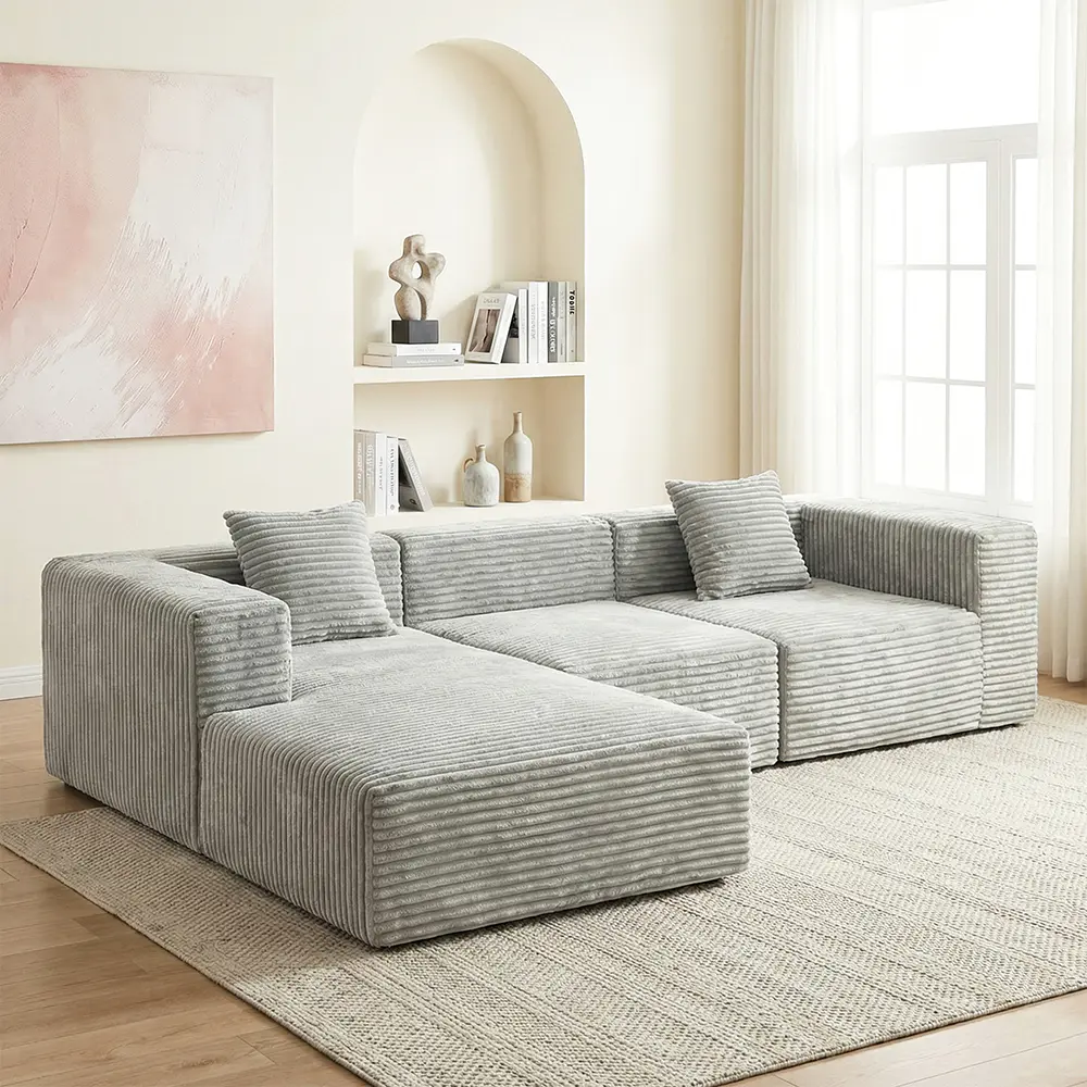 Sofa nhiều chỗ màu xám