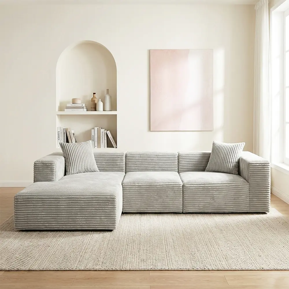 Sofa nhiều chỗ màu xám