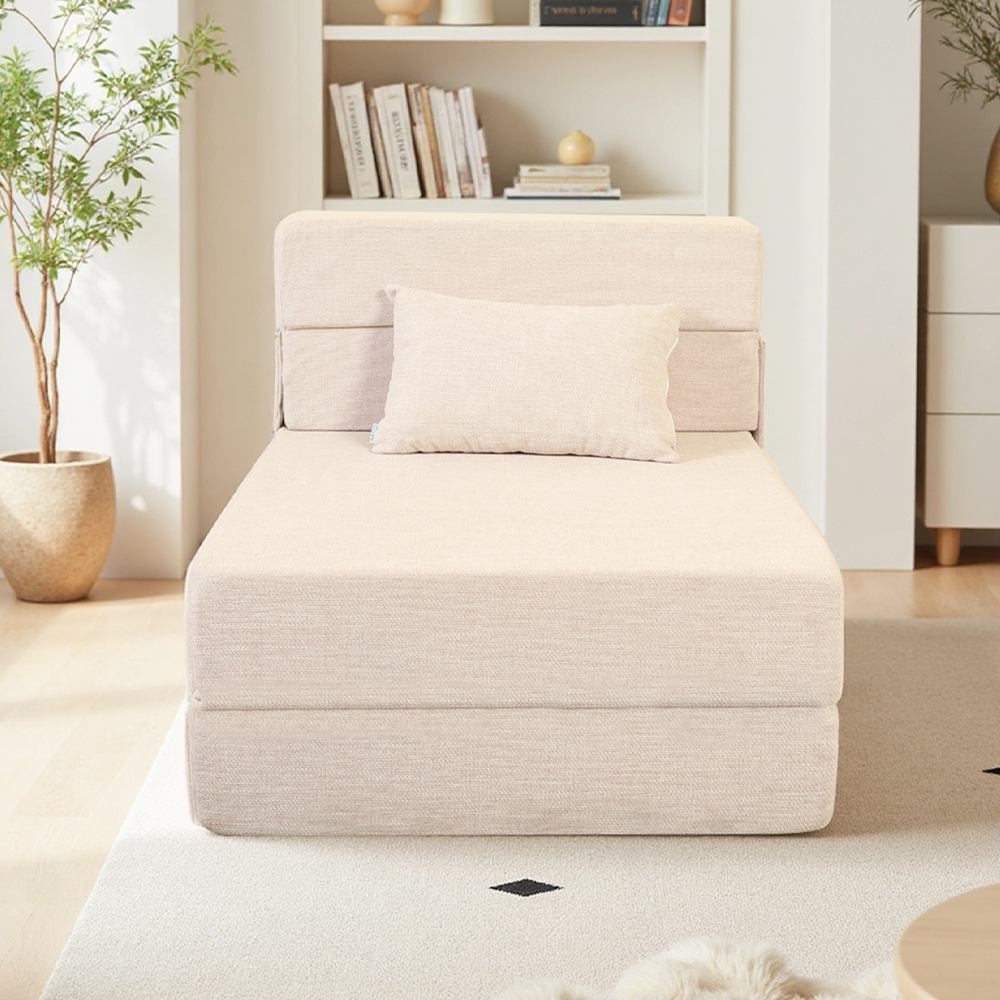 Sofa gấp màu trắng