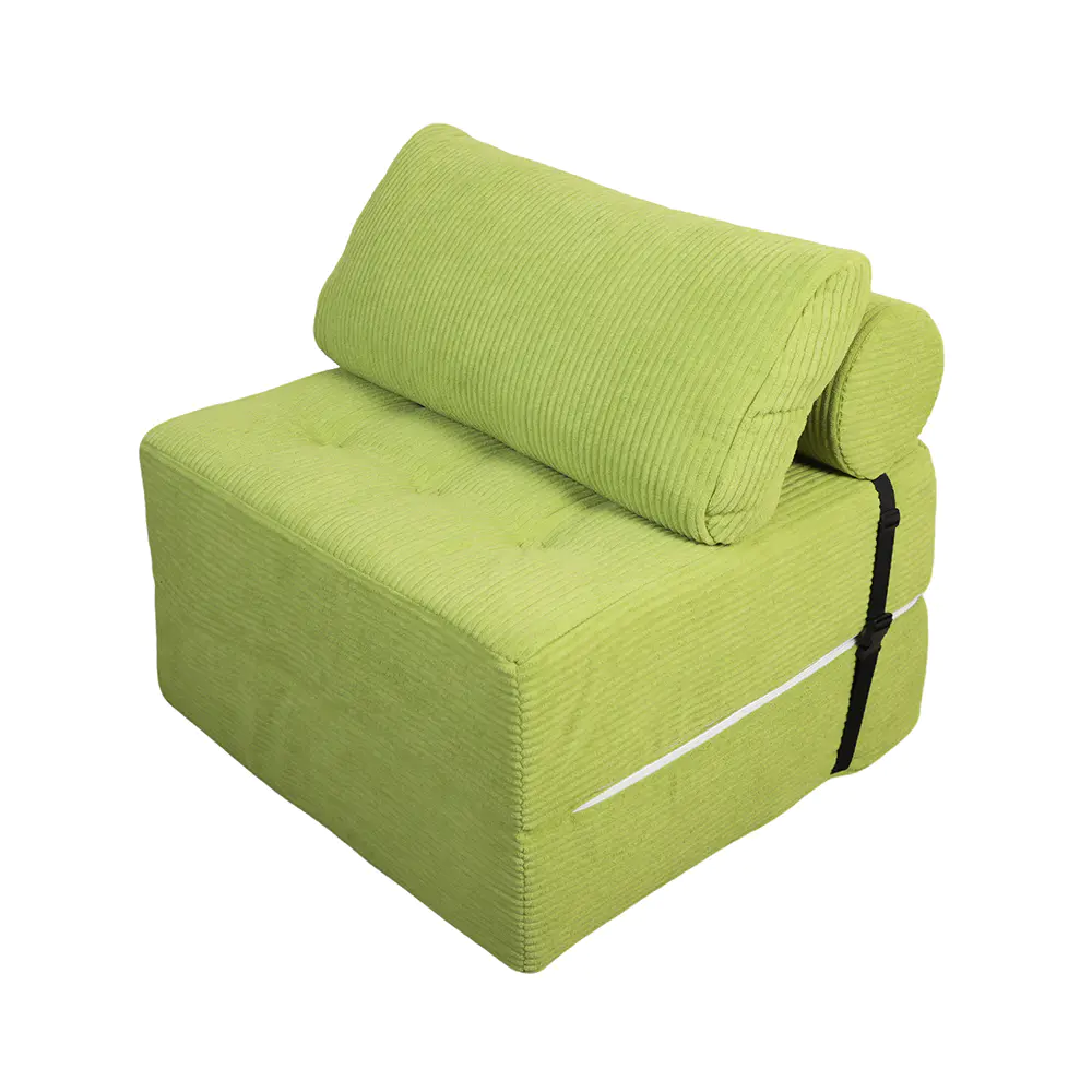 Sofa sọc xanh có dây đai