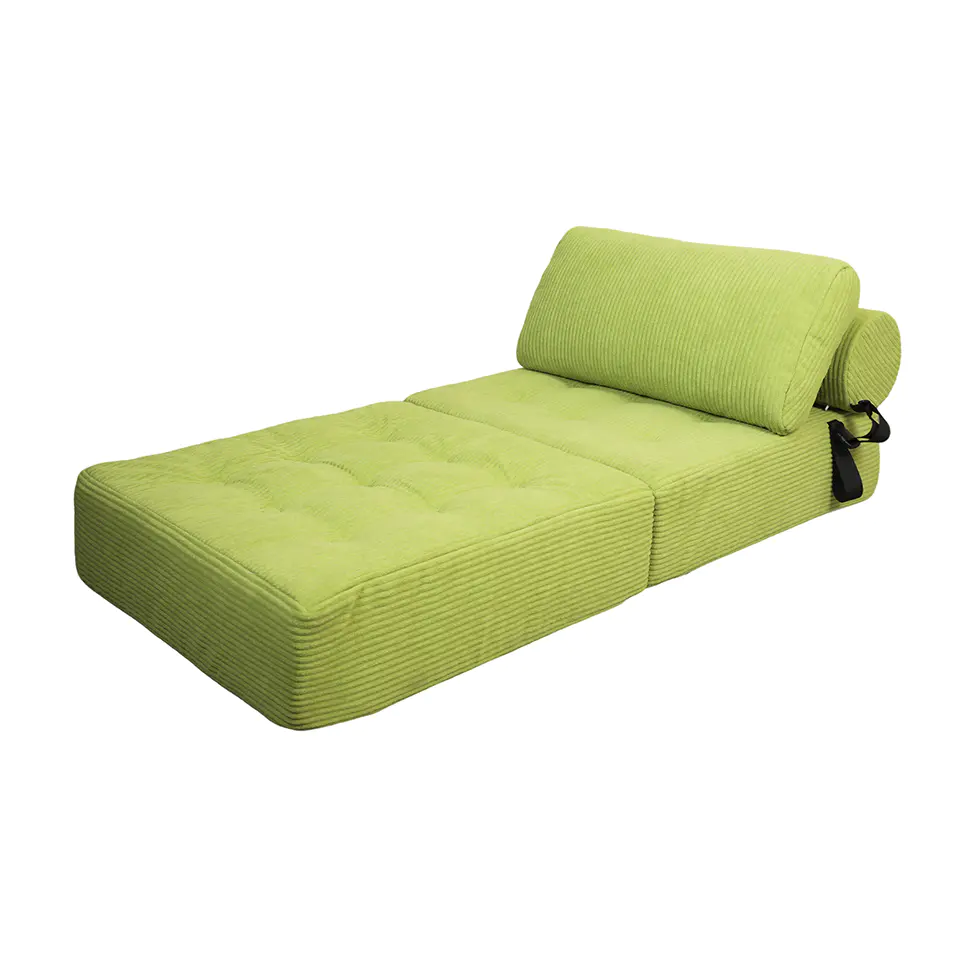 Sofa sọc xanh có dây đai